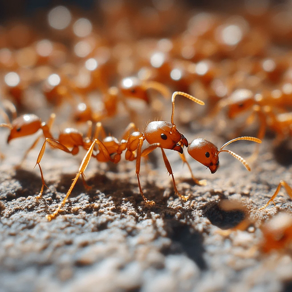 Fire ant mound treatment on a Florida lawn
