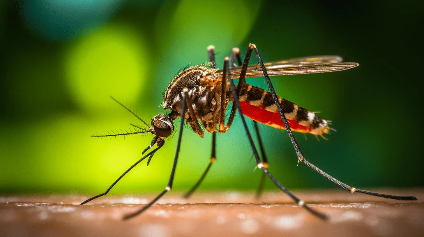 Mosquito barrier treatment in a Florida backyard
