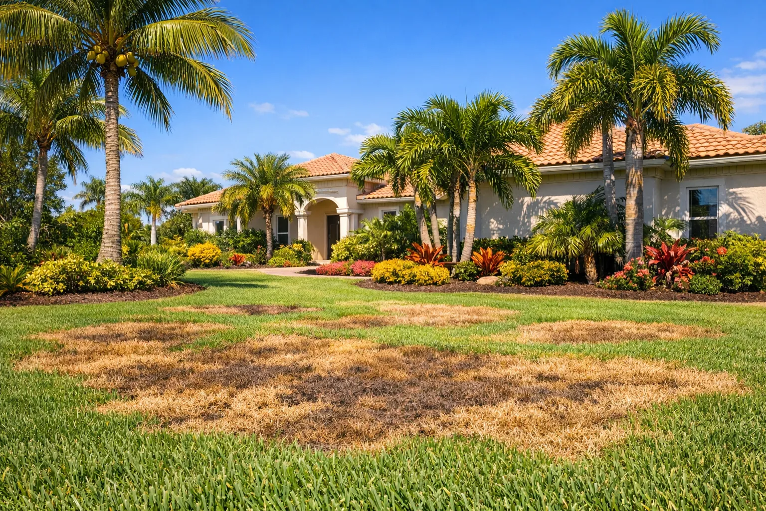 Large Patch in Lakewood Ranch Lawns: Signs and Lookalikes