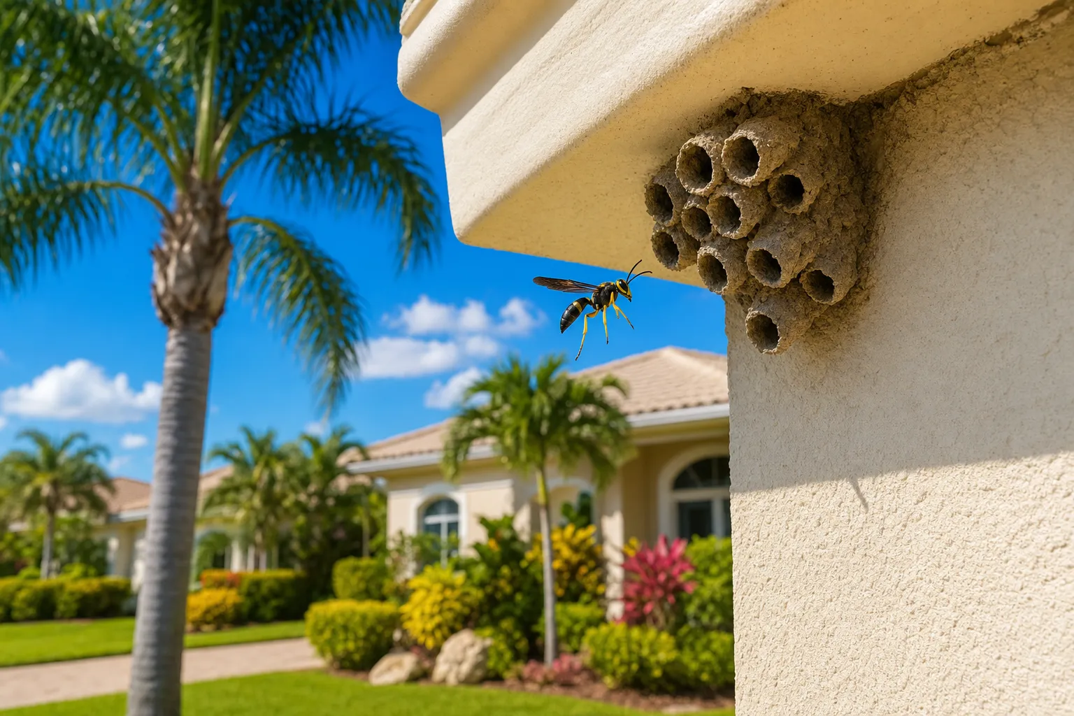 Do Mud Daubers Sting? What Southwest Florida Homeowners Should Actually Worry About