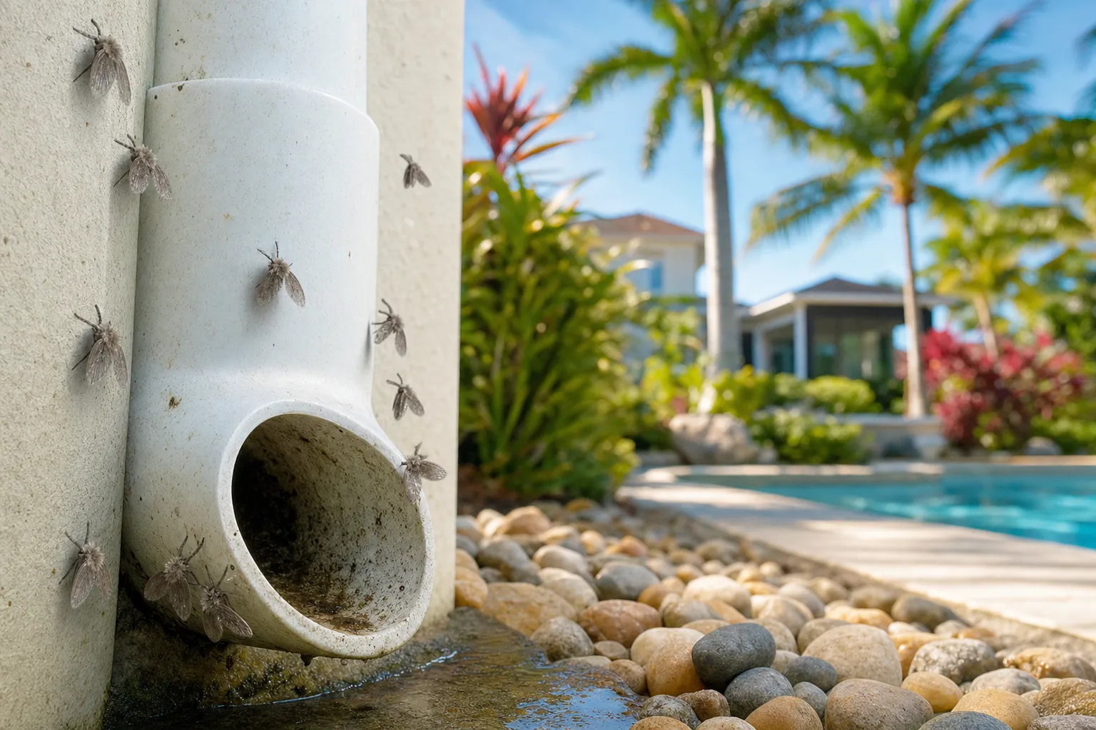 Drain Flies in Sarasota Bathrooms and Kitchen Sinks: Why They Won't Go Away